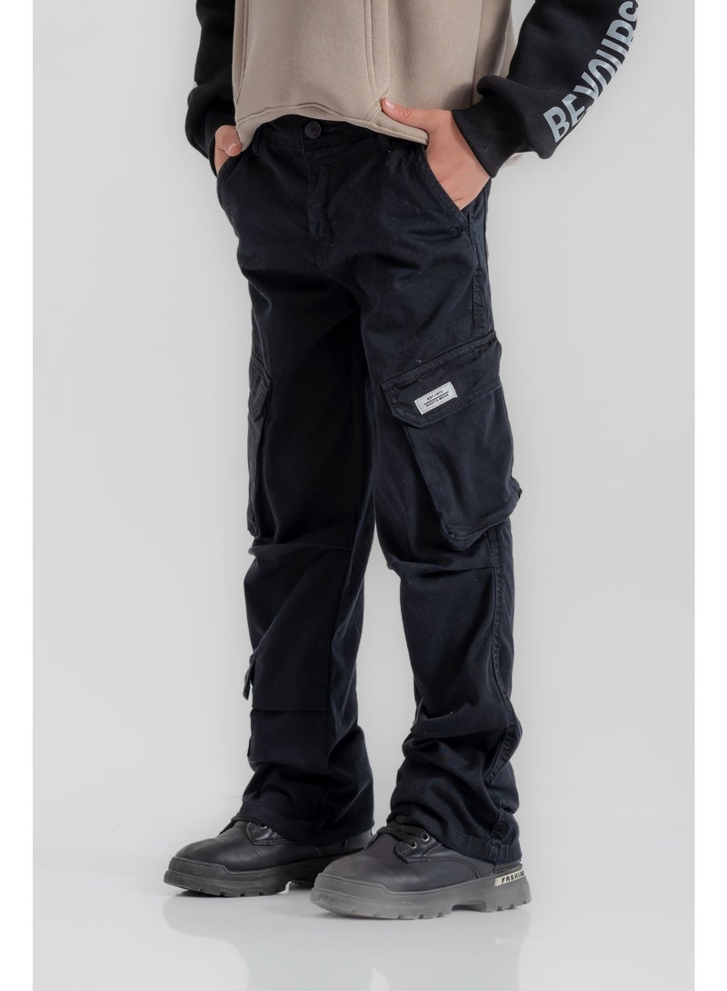 سي إن جينز وير كيدز بنطلون أولادي جاباردين واسع - Image 1